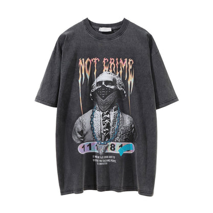 Dark Printed Short-sleeved T-shirt For Men - RALO COLLECTION STUDIO