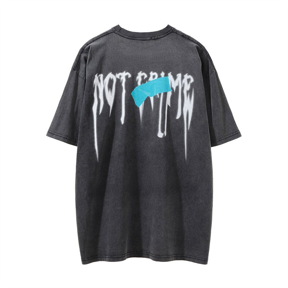 Dark Printed Short-sleeved T-shirt For Men - RALO COLLECTION STUDIO
