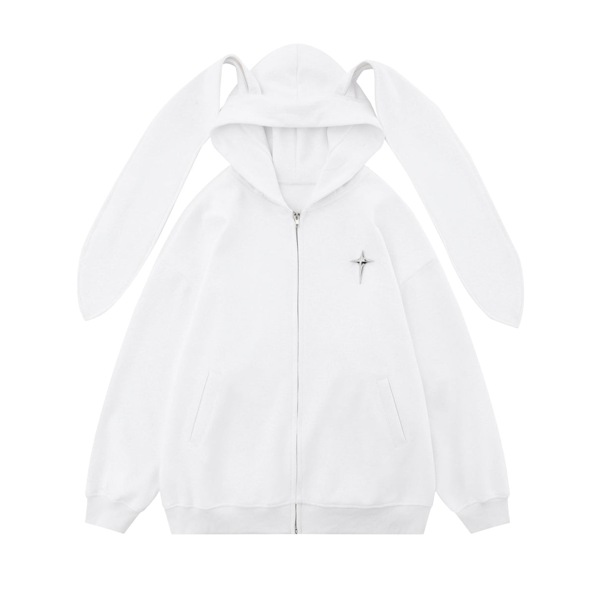 Design Hooded Rabbit Ears Cardigan Woman Cotton Dress - RALO COLLECTION STUDIO