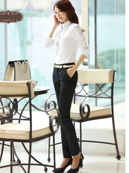 Donne Pantaloni Della Matita Autunno Delle Signore A Vita Alta Ufficio Pantaloni Casual Femminile Sottile Aderente Pantaloni Elastico Pantalones Mujer - RALO COLLECTION STUDIO