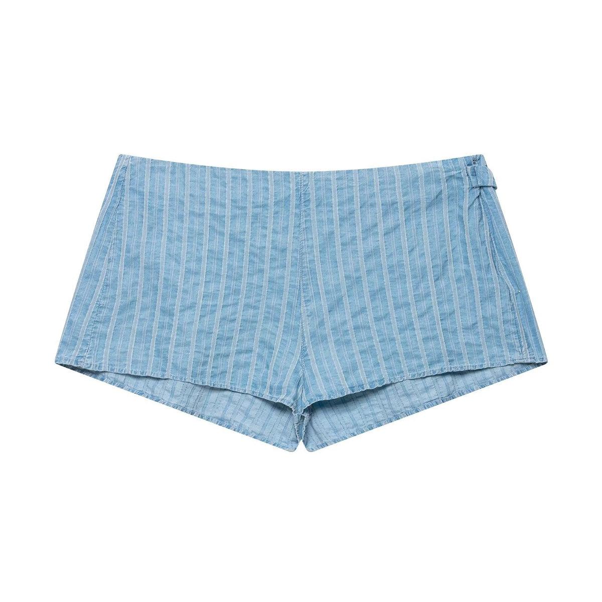 Double-breasted Top Mini Striped Shorts Set - RALO COLLECTION STUDIO