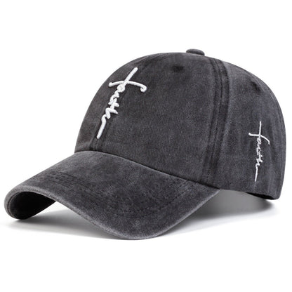 Embroidered Faith Cross Baseball Cap For Men And Women - RALO COLLECTION STUDIO