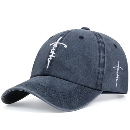 Embroidered Faith Cross Baseball Cap For Men And Women - RALO COLLECTION STUDIO