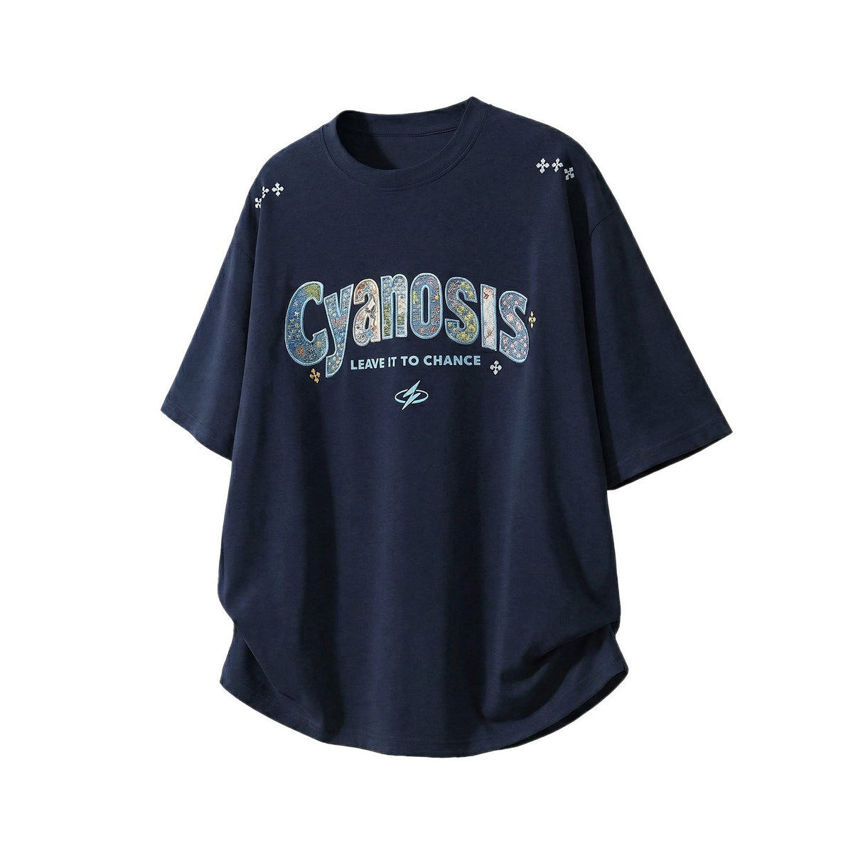 Embroidered Patch Cotton Short-Sleeve T-Shirt For Men - RALO COLLECTION STUDIO