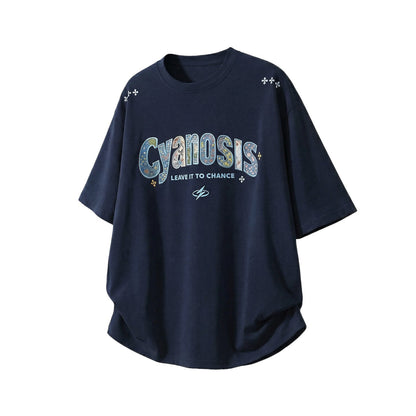 Embroidered Patch Cotton Short-Sleeve T-Shirt For Men - RALO COLLECTION STUDIO