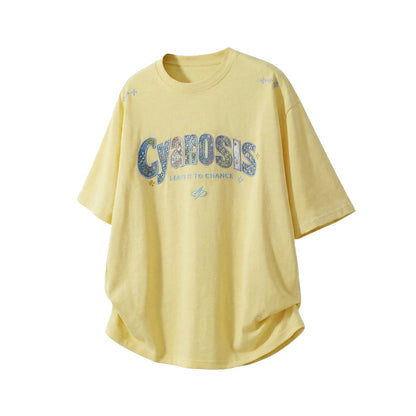 Embroidered Patch Cotton Short-Sleeve T-Shirt For Men - RALO COLLECTION STUDIO
