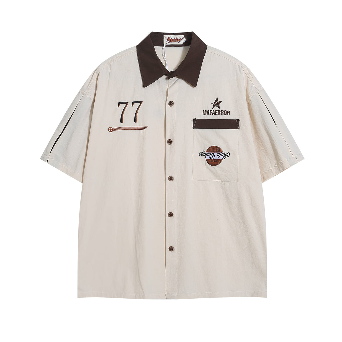 Embroidered Short-sleeved Shirt For Men And Women - RALO COLLECTION STUDIO