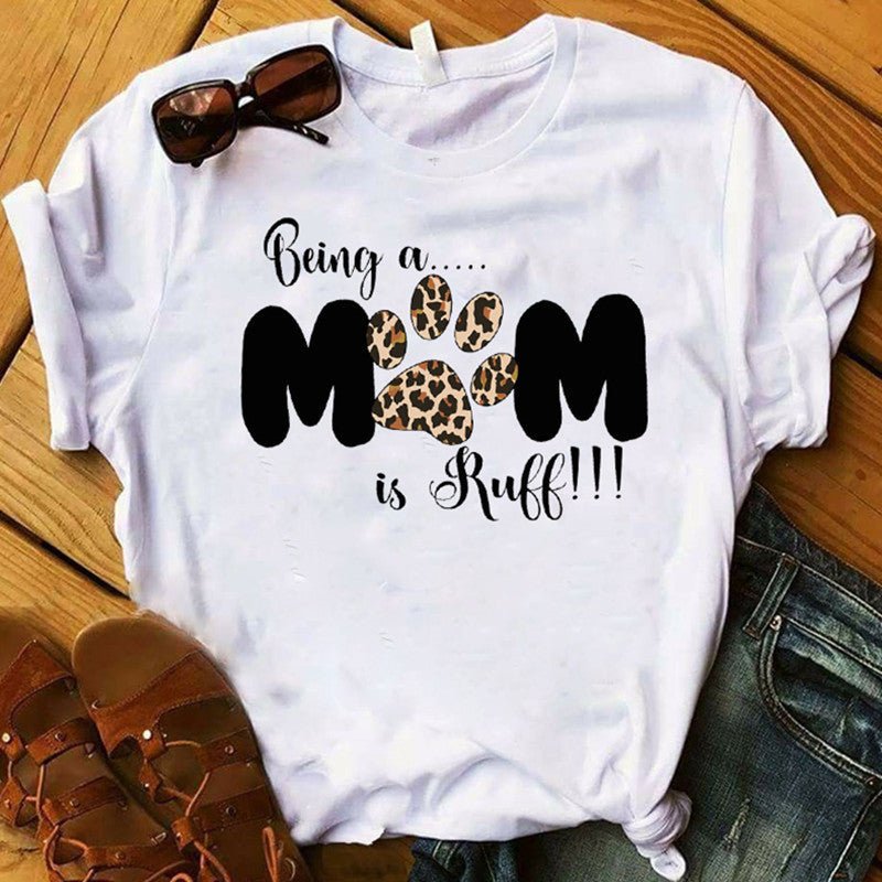 European And American Leopard Print Love Short Sleeve Shirt For Men And Women - RALO COLLECTION STUDIO