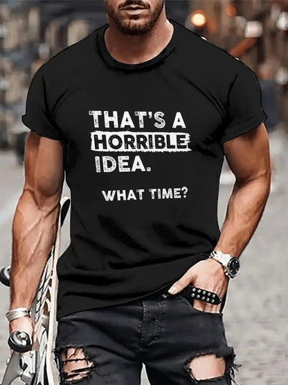Exercise Casual Men's Clothes Cartoon Anime Round Neck T-shirt - RALO COLLECTION STUDIO