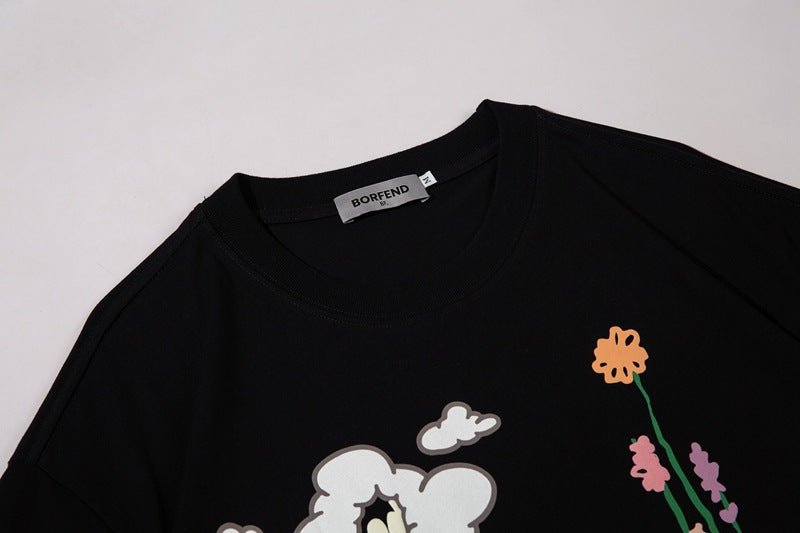 RALLO Skeleton Frame Printed Cotton T-Shirt - RALO COLLECTION STUDIO