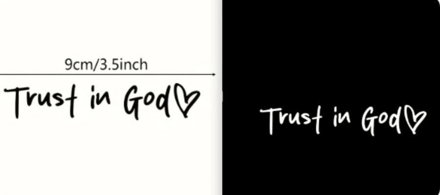 Fashion Faith Jesus God Car Letter Sticker - RALO COLLECTION STUDIO