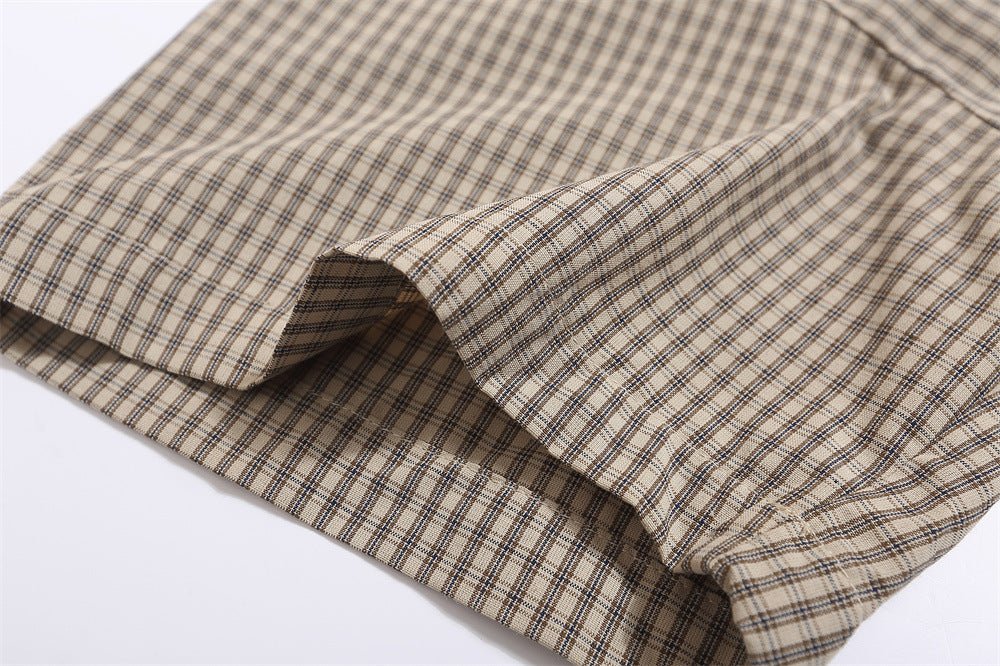 Fashion Fine Plaid Short-sleeved Shirt For Men - RALO COLLECTION STUDIO