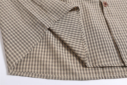 Fashion Fine Plaid Short-sleeved Shirt For Men - RALO COLLECTION STUDIO