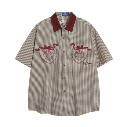 Fashion Fine Plaid Short-sleeved Shirt For Men - RALO COLLECTION STUDIO