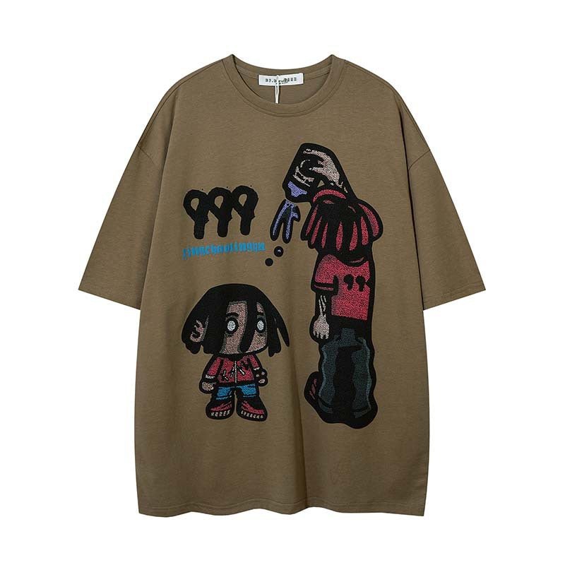 Ralo Cartoon Cotton Short Sleeve T-Shirt For Men - Casual Summer Style - RALO COLLECTION STUDIO