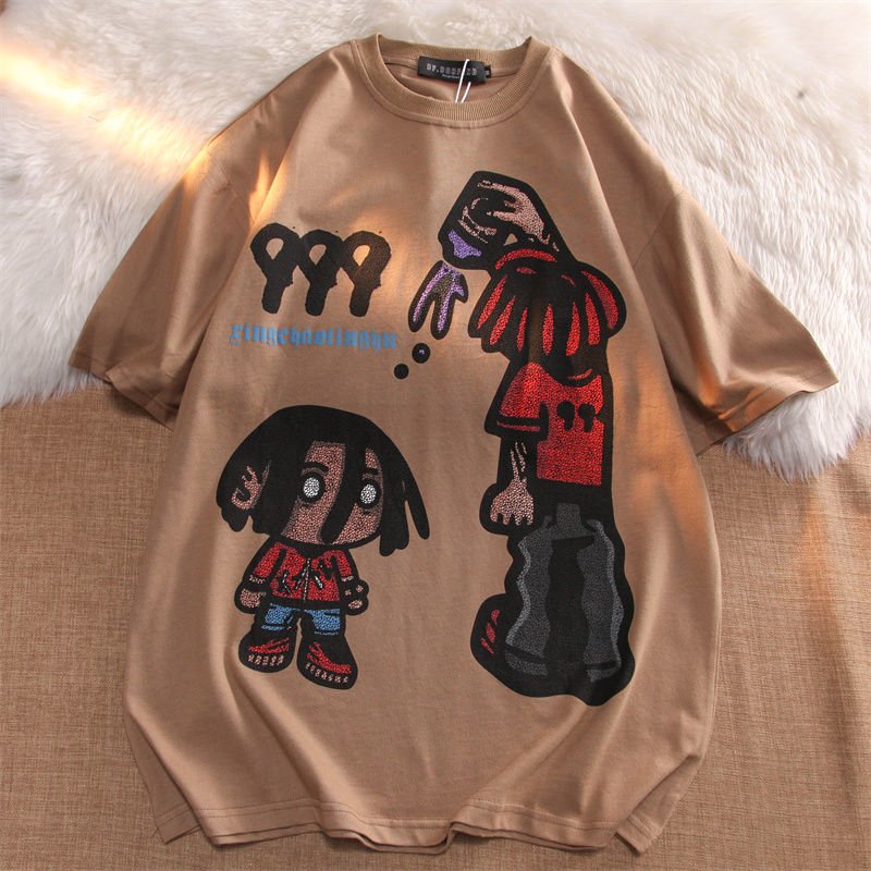 Ralo Cartoon Cotton Short Sleeve T-Shirt For Men - Casual Summer Style - RALO COLLECTION STUDIO