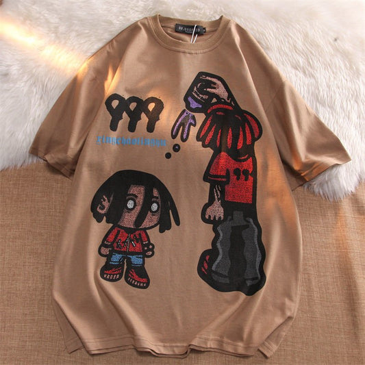 Ralo Cartoon Cotton Short Sleeve T-Shirt For Men - Casual Summer Style - RALO COLLECTION STUDIO