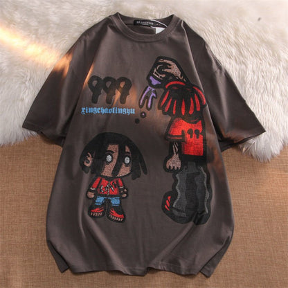 Ralo Cartoon Cotton Short Sleeve T-Shirt For Men - Casual Summer Style - RALO COLLECTION STUDIO