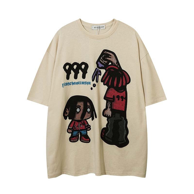 Ralo Cartoon Cotton Short Sleeve T-Shirt For Men - Casual Summer Style - RALO COLLECTION STUDIO