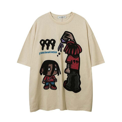 Ralo Cartoon Cotton Short Sleeve T-Shirt For Men - Casual Summer Style - RALO COLLECTION STUDIO