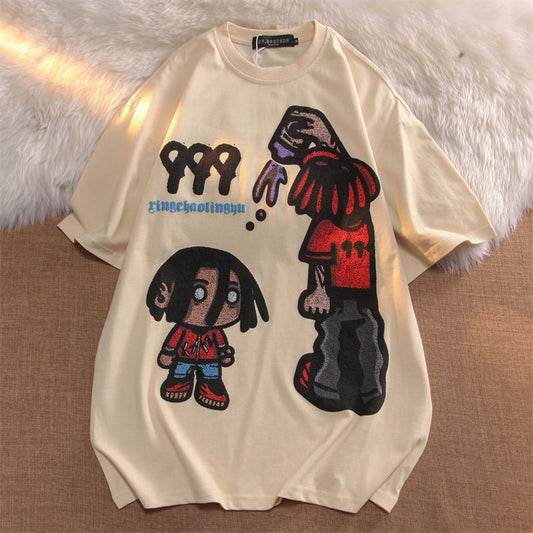 Ralo Cartoon Cotton Short Sleeve T-Shirt For Men - Casual Summer Style - RALO COLLECTION STUDIO