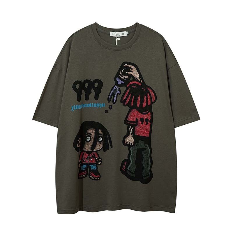 Ralo Cartoon Cotton Short Sleeve T-Shirt For Men - Casual Summer Style - RALO COLLECTION STUDIO