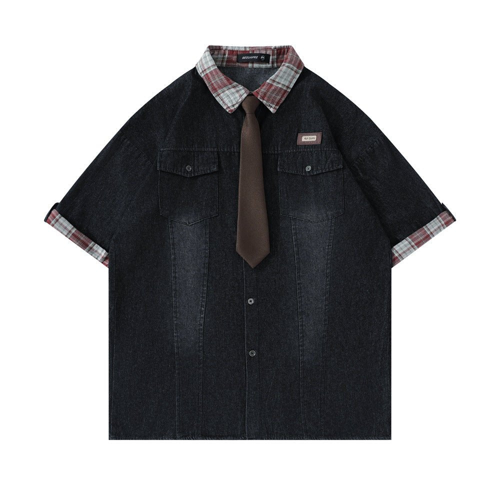 Fashion Loose Denim Shirt Summer Men - RALO COLLECTION STUDIO