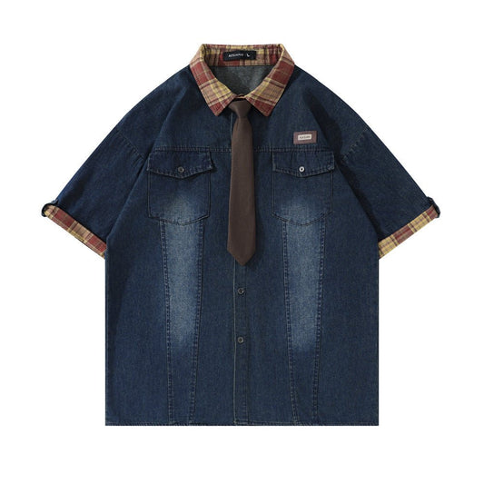 Fashion Loose Denim Shirt Summer Men - RALO COLLECTION STUDIO