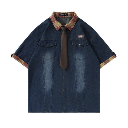 Fashion Loose Denim Shirt Summer Men - RALO COLLECTION STUDIO