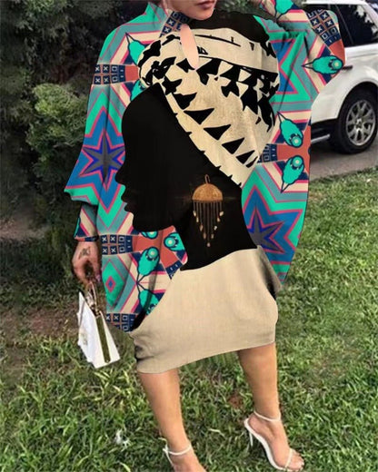 Fashion Printed Dress For Woman - RALO COLLECTION STUDIO