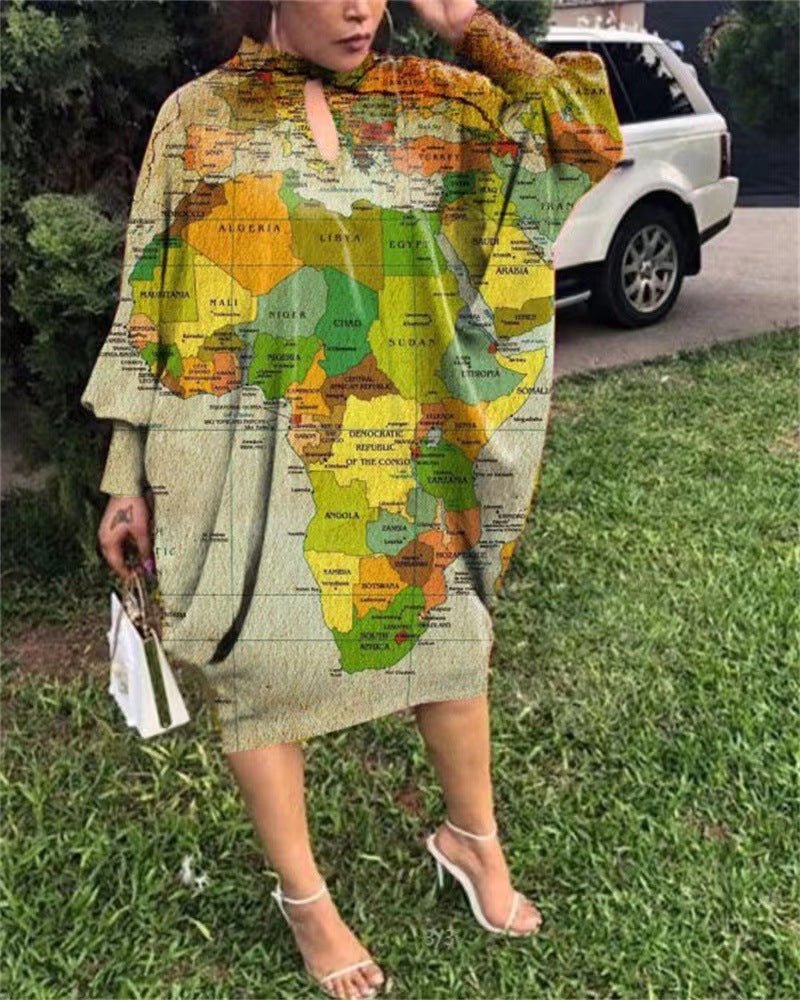 Fashion Printed Dress For Woman - RALO COLLECTION STUDIO
