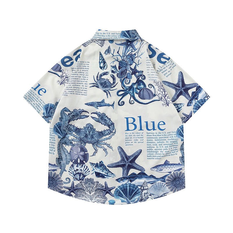 Fashion Underwater World Printed Shirt Men - RALO COLLECTION STUDIO
