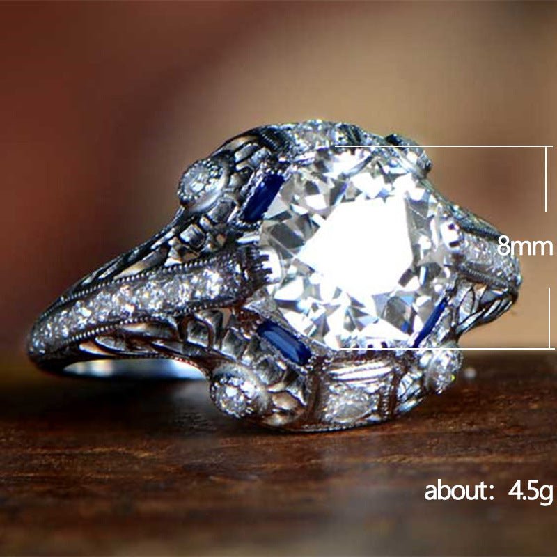 Fashionable Hollow Zircon Womens Ring - RALO COLLECTION STUDIO