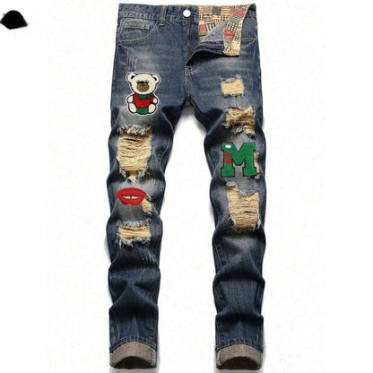 Fashionable Slim-fit European And American Jeans - RALO COLLECTION STUDIO