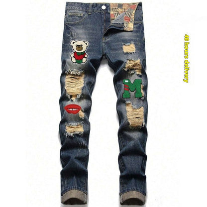Fashionable Slim-fit European And American Jeans - RALO COLLECTION STUDIO