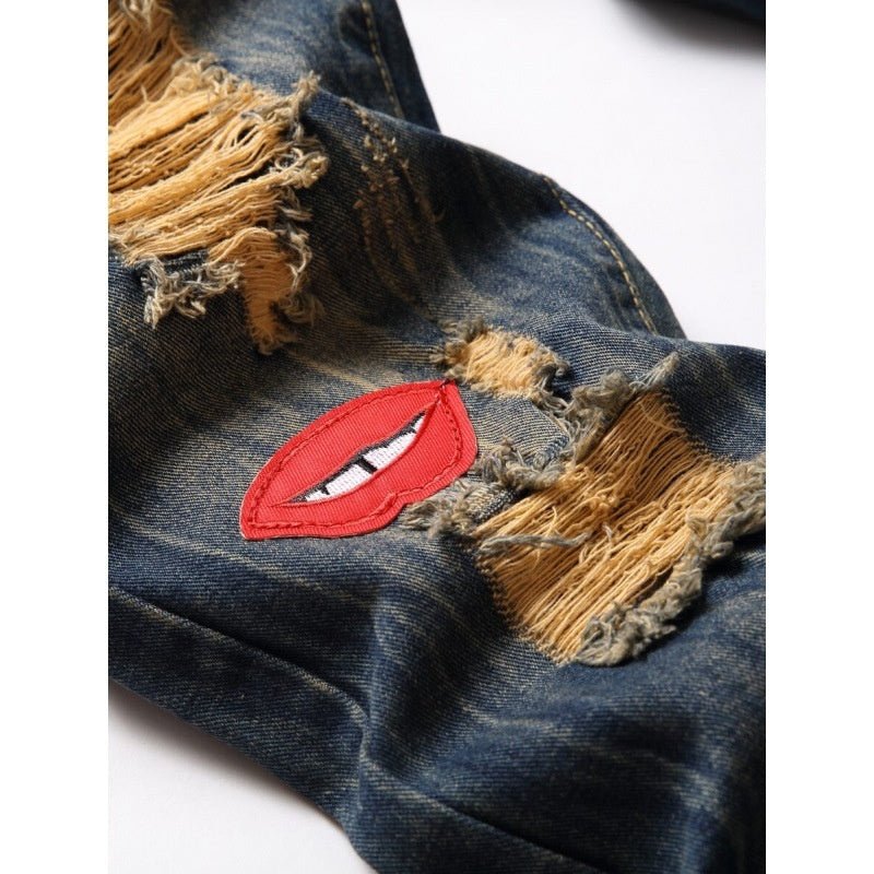 Fashionable Slim-fit European And American Jeans - RALO COLLECTION STUDIO