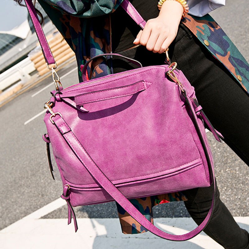 Ralo Retro Matte Leather Locomotive Bag - RALO COLLECTION STUDIO