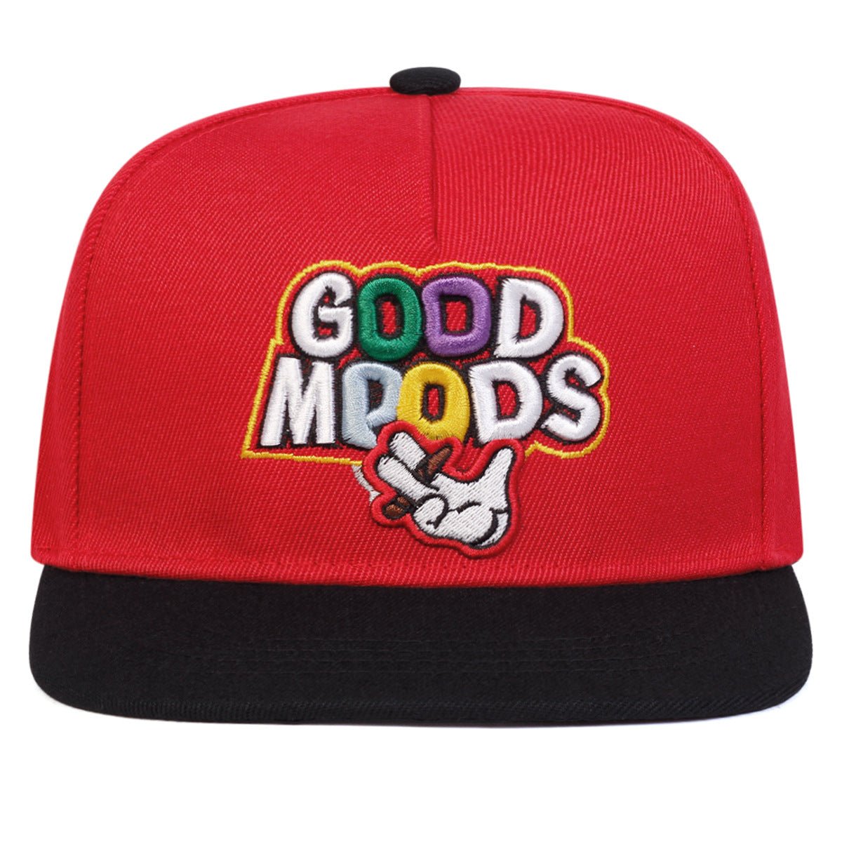 Finger-666 Embroidered Flat-Brim Baseball Cap For Men And Women - RALO COLLECTION STUDIO