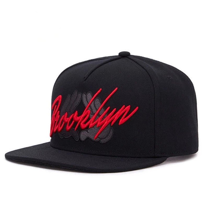 Finger-666 Embroidered Flat-Brim Baseball Cap For Men And Women - RALO COLLECTION STUDIO