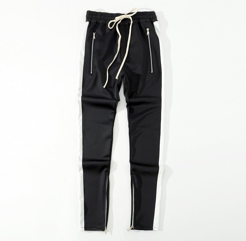 FOG Bibb with uniform pants pants trousers inside zipper retro color stripe men's casual pants - RALO COLLECTION STUDIO