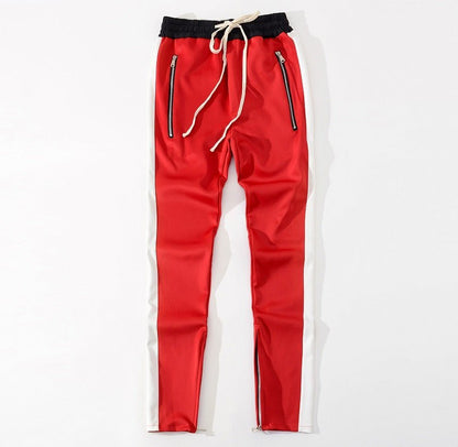FOG Bibb with uniform pants pants trousers inside zipper retro color stripe men's casual pants - RALO COLLECTION STUDIO
