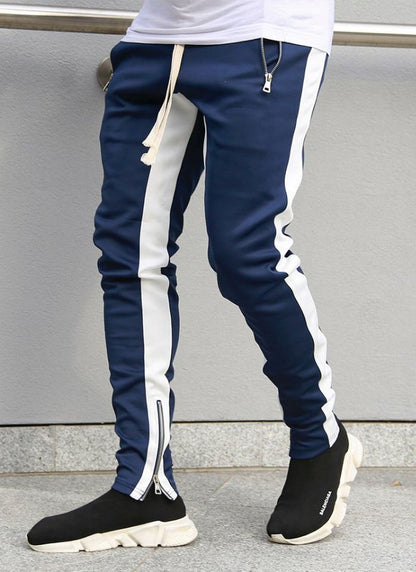 FOG Bibb with uniform pants pants trousers inside zipper retro color stripe men's casual pants - RALO COLLECTION STUDIO