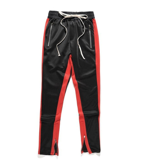 FOG Bibb with uniform pants pants trousers inside zipper retro color stripe men's casual pants - RALO COLLECTION STUDIO