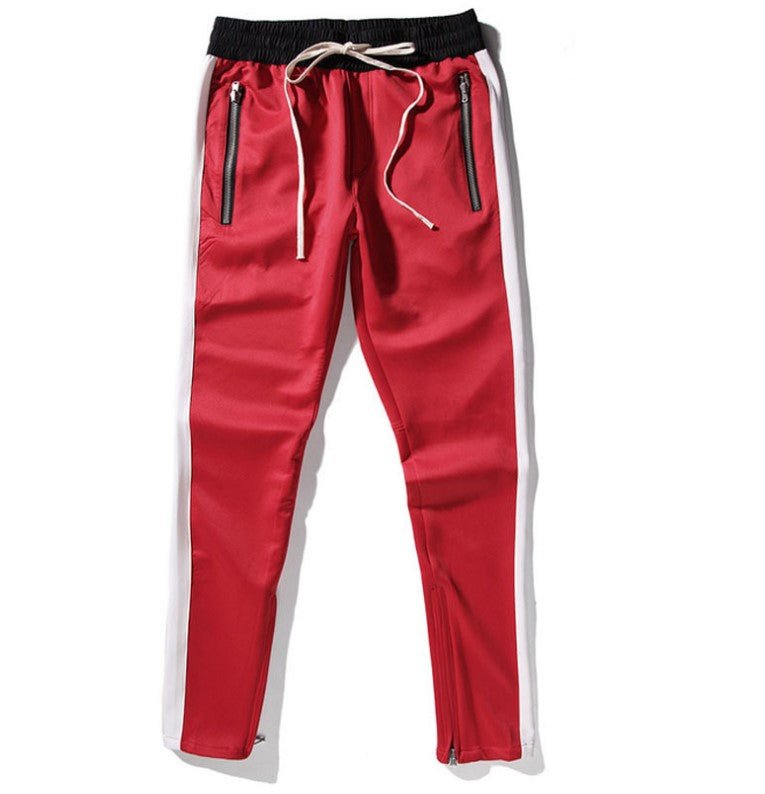 FOG Bibb with uniform pants pants trousers inside zipper retro color stripe men's casual pants - RALO COLLECTION STUDIO