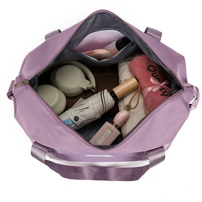 Folding Luggage Bags Expandable Rolling Duffle Pack With Wheel Large Capacity Oxford Clot Dry-Wet Separation Outdoor Weekend Bag - RALO COLLECTION STUDIO