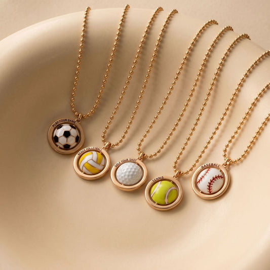 Football And Tennis Pendant Necklace For Women - RALO COLLECTION STUDIO