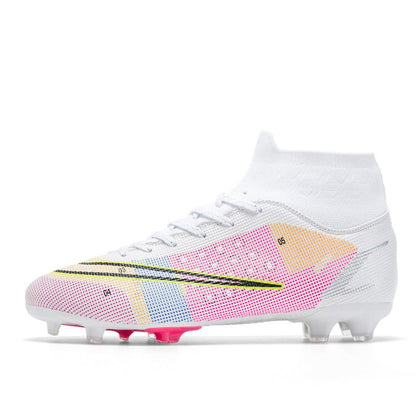 Football Boots Men's High Top AG Spike Artificial Turf - RALO COLLECTION STUDIO