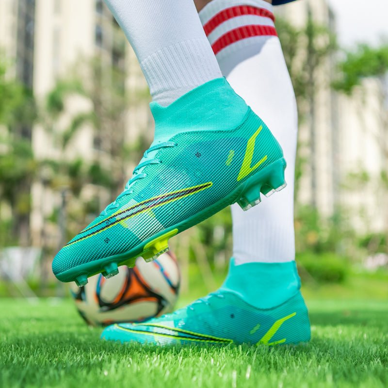 Football Boots Men's High Top AG Spike Artificial Turf - RALO COLLECTION STUDIO