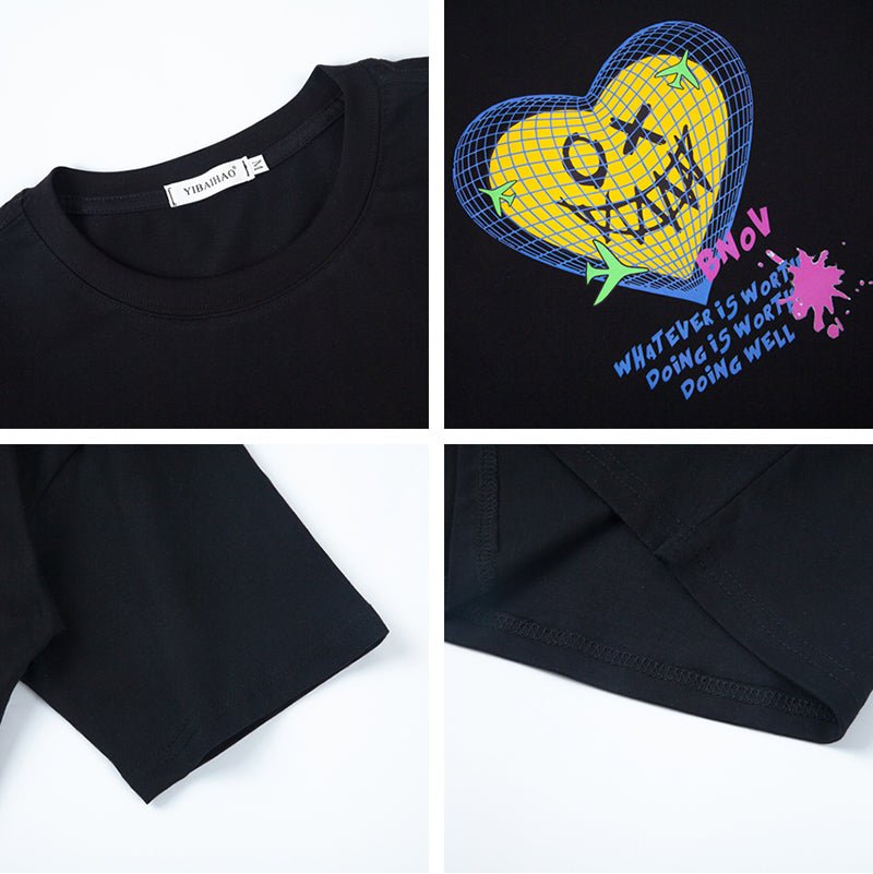 Funny Love Printed Casual Short-Sleeved T-Shirt For Women And Men - RALO COLLECTION STUDIO