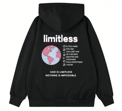 God Is Limitless Nothing Is Impossible Woman Hoody Casua - RALO COLLECTION STUDIO